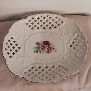 Formalities Rose Collection Baum Bros. Lattice Plate